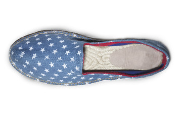 Zapato estrellas vista superior