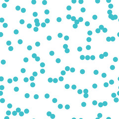 Simple and cute blue circles seamless pattern