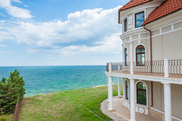 Summer house on the sea coast