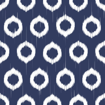 Vector Seamless Ikat Pattern