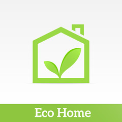Eco Home. Drawing on the theme of ecology.