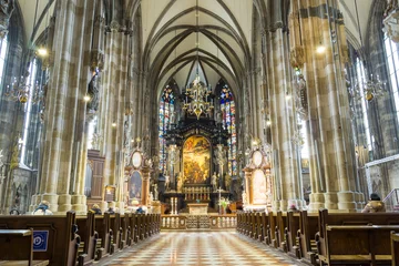 Fotobehang Peterskirche at Vienna, Austria © wikornr