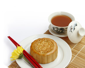 Mooncake and tea