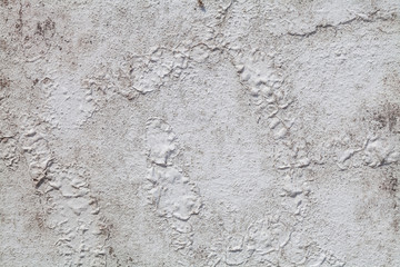 Paint peeling old white wall.