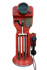 Fototapeta premium Old red phone