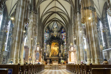 Tuinposter Peterskirche,  Vienna, Austria © wikornr