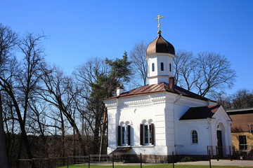 Fototapeta na wymiar Orthodox Church of Saint Catherine in Vilnius