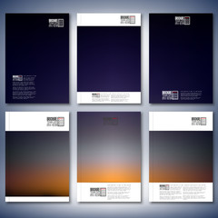 Abstract blurred background. Brochure, flyer or report for