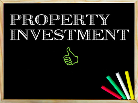 Property Investment message and Like sign