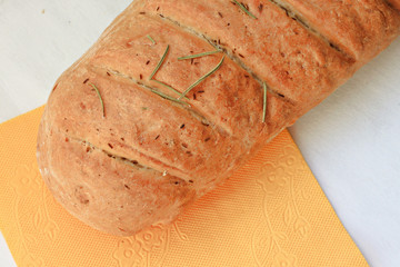 Loaf of bread homemade fresh baked