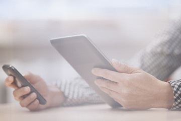Online business at office