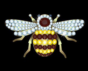 Brooch-bee