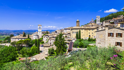 Fototapeta na wymiar Assisi - medieval historic town in Umbria, Italy