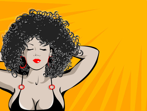 Sexy woman wearing a bikini during a sun-bath