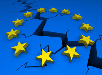 Riss durch Europa © bluedesign