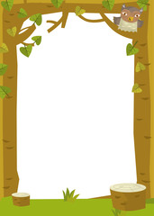Cartoon frame scene - forest