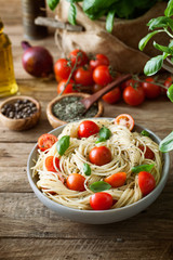 Pasta with olive oil