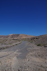 Erdrutsch auf Strasse auf Fuerteventura 2