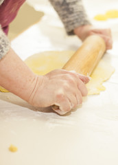 Preparing homemade pasta