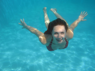 Young Woman diving