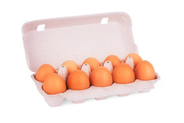 yellow eggs in box
