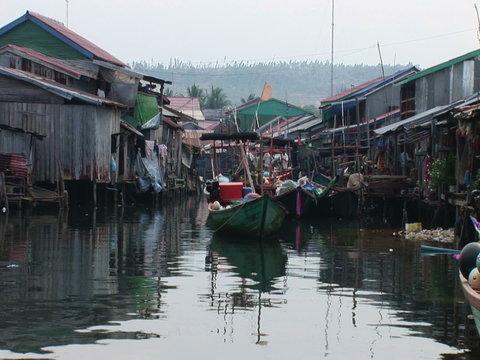 The Water Village of Sihanoukville Cambodia