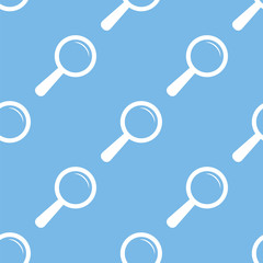 Magnifying glass seamless pattern