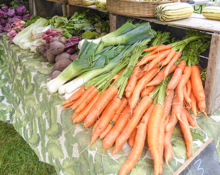 Organic carrots at Farmers Market