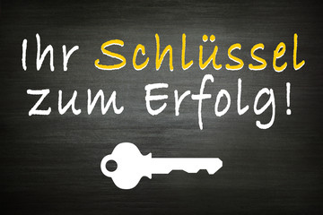 Ihr schlüssel zum Erfolg