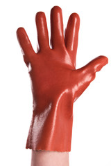 Obraz premium Hand with glove