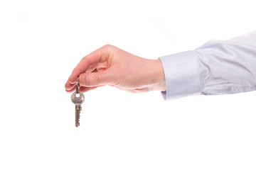 Hand with house key