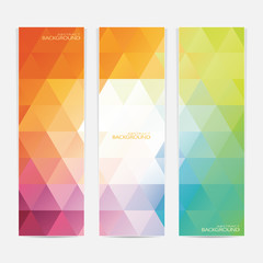 Collection of the 3 colorful web banners . Can be used for your
