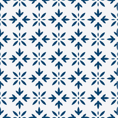 Blue and white delft pattern