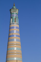 minareto a khiva, uzbekistan