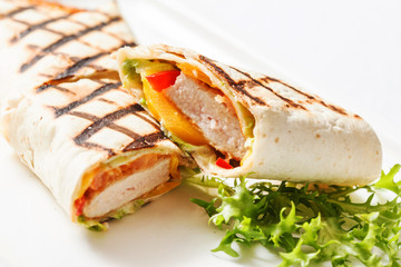 chicken wrap sandwich