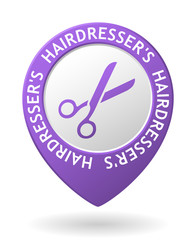 vector purple map pointer