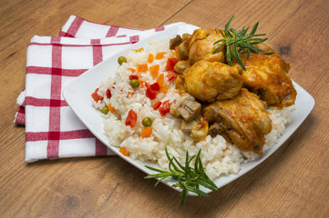 Receta arroz con pollo