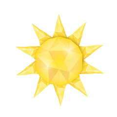 Sun icon . Vector illustration