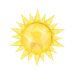 Sun icon . Vector illustration