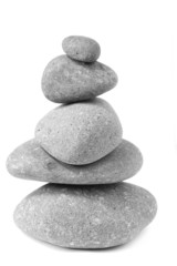 Fototapeta na wymiar Rocks balancing on top of each other