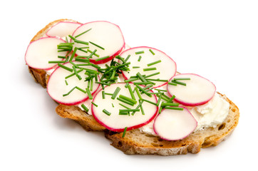 Gesundes belegtes Brot
