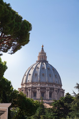 Fototapeta na wymiar St Peter's Basilica in Vatican.
