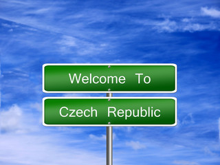 Czech Republic Travel Sign