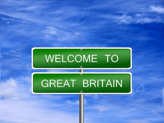 Great Britain Travel Sign
