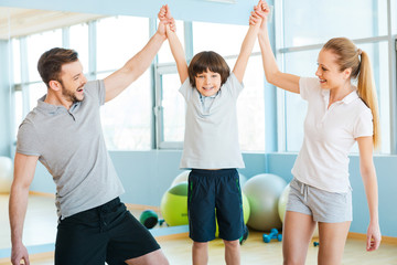 Obraz premium Happy to be healthy.