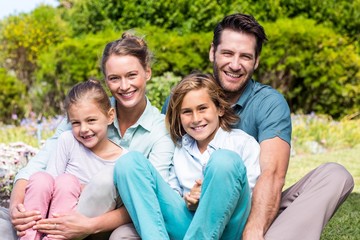 Fototapeta premium Happy parents with their children