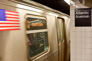 Naklejka premium Atlantic Av, Barclays Center Station, New York City