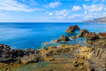 Beautiful coast of Madeira island, Portugal