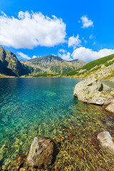 Fototapeta premium Beautiful Czarny Staw lake in summer, Tatra Mountains, Poland