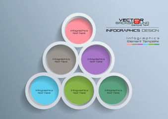 Circles Infographic Design Elements Vector Illustration